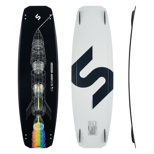 Doubleup Wakeboard "JOHNNYROCKET" mit Rakete auf Vorderseite
