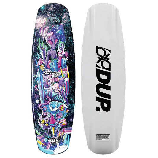 Double Up Wakeboard "SAPPAROD" mit Alien Welt Grafik auf Vorderseite
