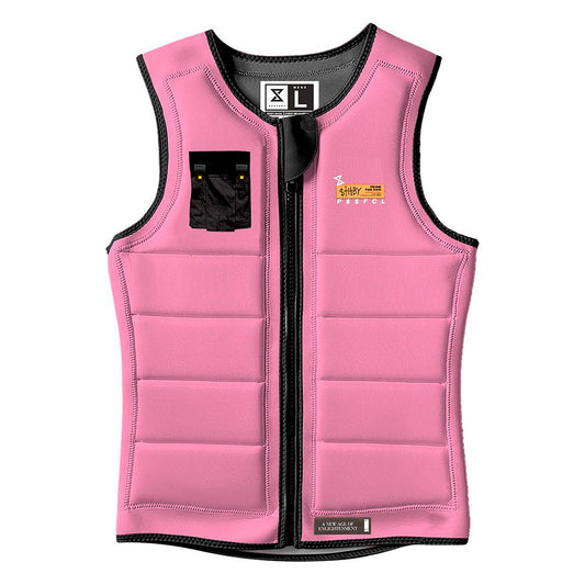 prallschutzweste für wakeboarding in der Farbe pink